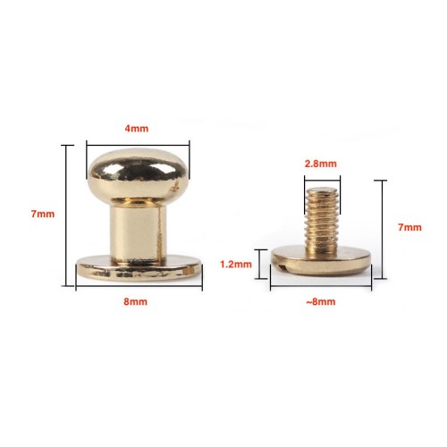 Colar button Wuta 4mm (Stainless)