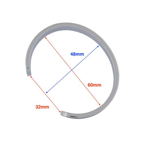 Bracelet blank 60x12mm (Chrome)