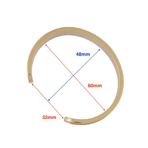 Bracelet blank 60x12mm (Gold)