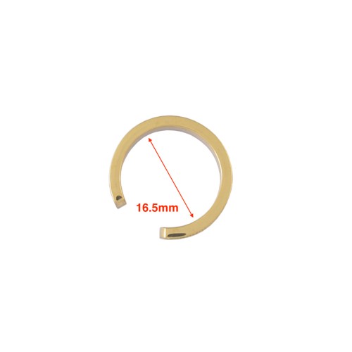 Ring blank 16.5x4.5mm (Gold)