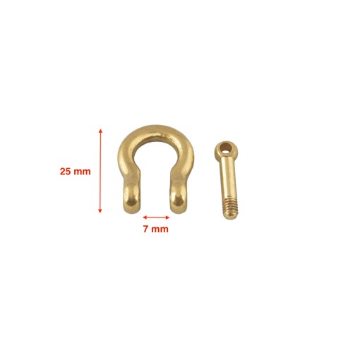 Shackle with screw pin G-23 (Brass, 7mm )