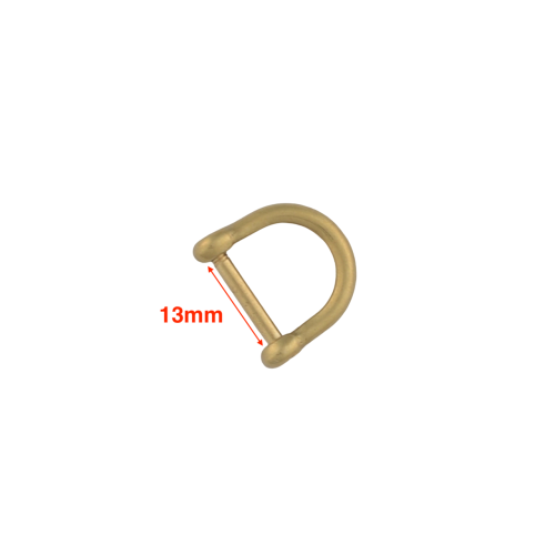 Shackle with screw pin Wuta-231 (13mm, Brass)