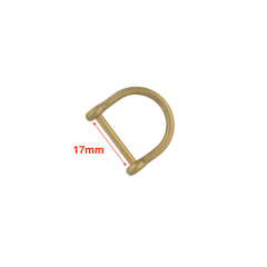 Shackle with screw pin Wuta-231 (17mm, Brass)