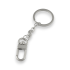 Flat key ring with snap hook (Chrome)