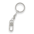 Flat key ring with snap hook (Chrome)
