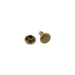 Double cap rivet Wuta 8mm (Antique, Brass)