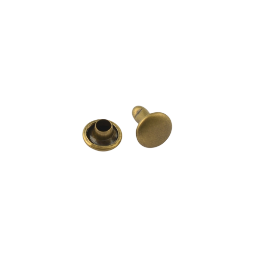 Double cap rivet Wuta 8mm (Antique, Brass)