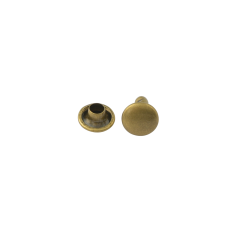 Double cap rivet Wuta 8mm (Antique, Brass)