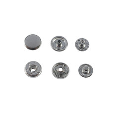 Кнопка Wuta Альфа №54 10мм (никель, нерж)