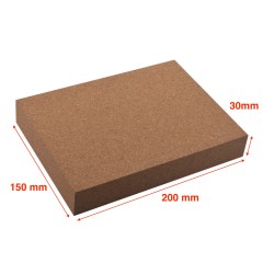 Cork block 20x15cm