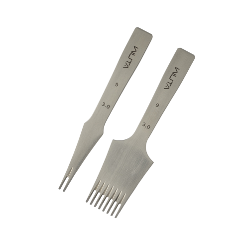 French pricking iron Wuta 3.0mm (2+8, Obverse)