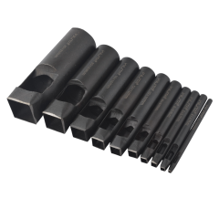 Die square punch set Wuta (10 sizes)