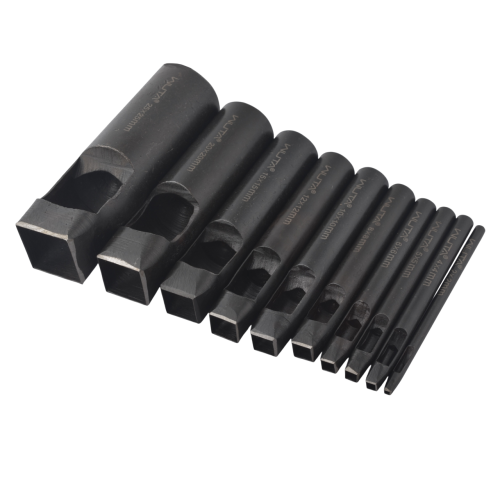 Die square punch set Wuta (10 sizes)