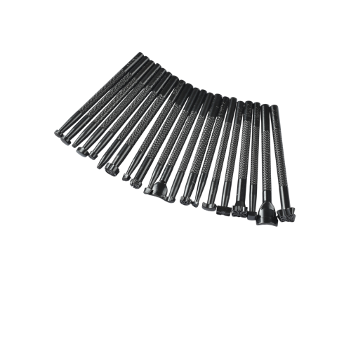 Stamps set for leather (20 pcs, Black)